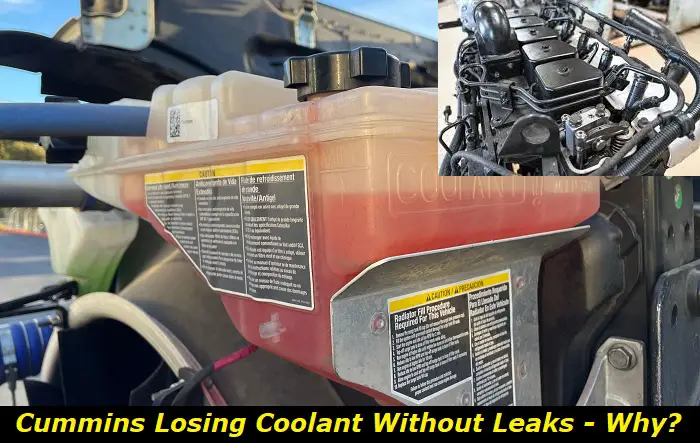 cummins losing coolant without leaks